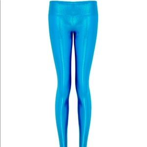 Sukishufu metallic blue leggings